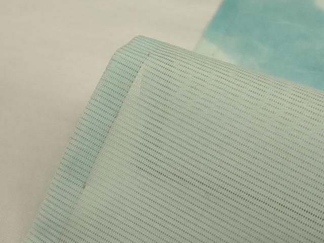 平和屋着物＊夏物　訪問着　絽　手描き　草花文　洗える着物　AABI0678jd_6
