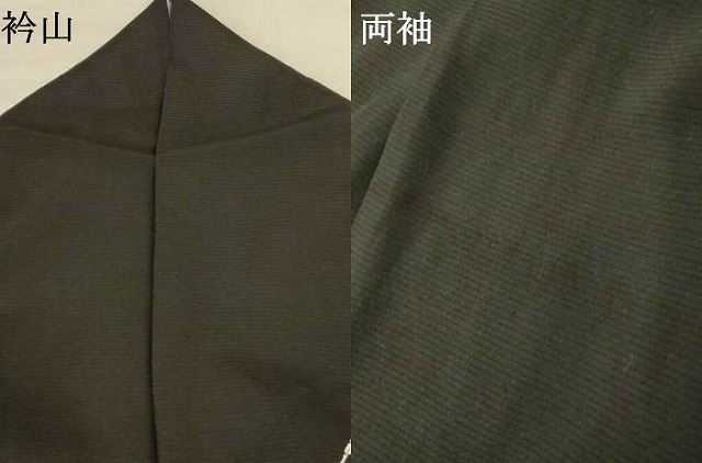 平和屋着物＊夏物　訪問着　絽　花格子　黒地　正絹　逸品　AABI0681jd_7
