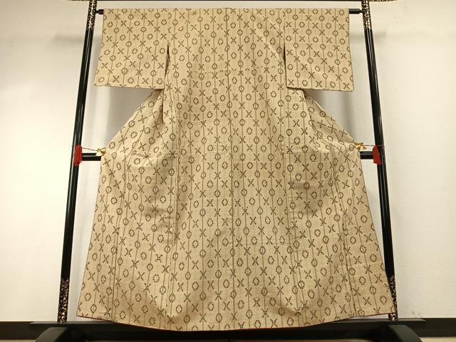 平和屋着物●上質な紬　琉球絣　正絹　逸品　AABI1226fy_1