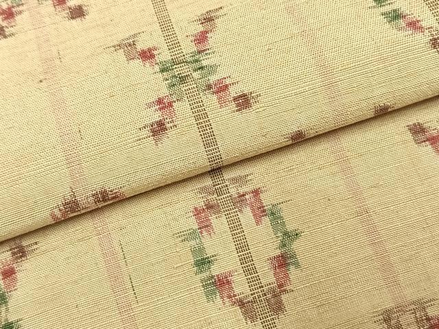 平和屋着物●上質な紬　琉球絣　正絹　逸品　AABI1226fy_4
