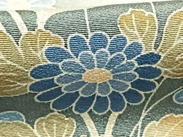 平和屋着物●訪問着　友禅　作家物　草花文　暈し染め　ロング丈　正絹　逸品　AABI1290fy_5