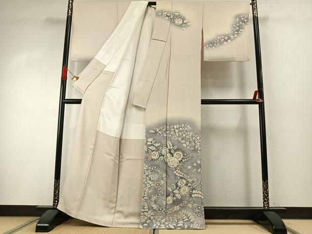 平和屋着物●越後十日町の一流染匠　桐屋・翠山工房　訪問着　辻が花　暈し染め　正絹　逸品　AABI1335fy_1