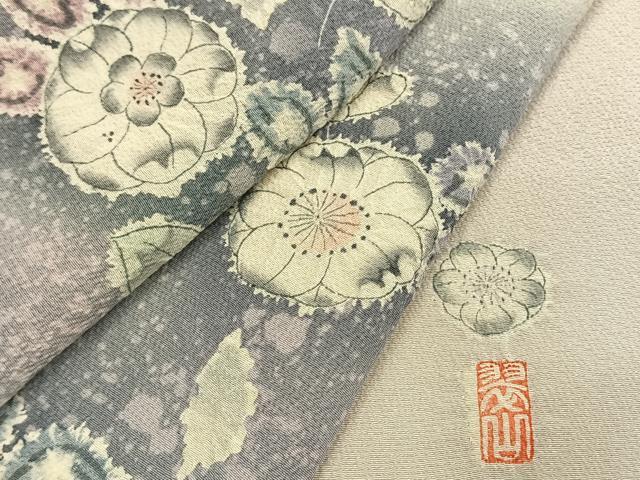 平和屋着物●越後十日町の一流染匠　桐屋・翠山工房　訪問着　辻が花　暈し染め　正絹　逸品　AABI1335fy_8
