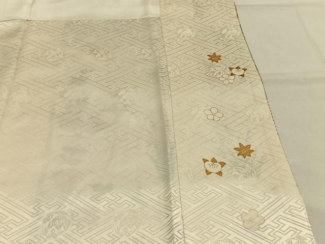 平和屋着物●豪華振袖　駒刺繍　御所車花文　金彩　正絹　逸品　AABI1416fy_7