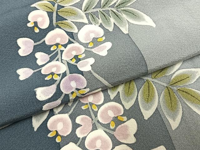平和屋着物●訪問着　草花文　正絹　逸品　AABI1483fy_4