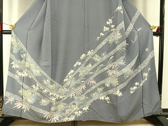 平和屋着物●倉染匠　猟彩友禅作家　倉翔篁　訪問着　松竹　三越扱い　正絹　逸品　AABI1533fy_2