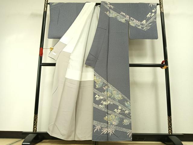 平和屋着物●倉染匠　猟彩友禅作家　倉翔篁　訪問着　松竹　三越扱い　正絹　逸品　AABI1533fy_1