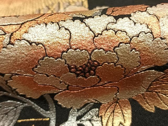 平和屋着物●金彩友禅　卓越技能者・名工・和田光正　黒留袖　松竹梅　風景花文　金銀彩　仮絵羽　正絹　逸品　未使用　AABI1711fy_5