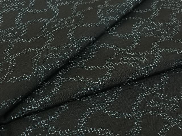 平和屋着物▽結城紬　単衣　80亀甲　幾何学文様　正絹　逸品　AABI2090jh 25,480円
