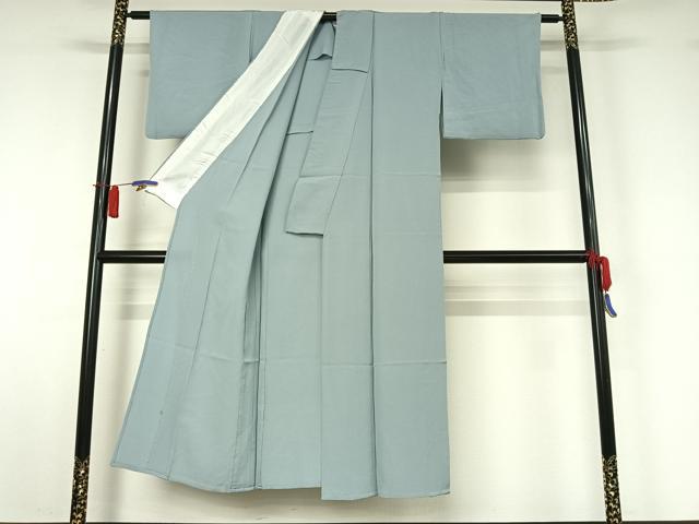 平和屋着物▽上質な色無地　単衣　秘色色　正絹　逸品　AABI2123jh_2