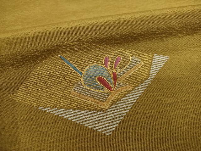 平和屋着物●訪問着　刺繍　玩具文　金銀彩　正絹　逸品　AABI2475ck_6