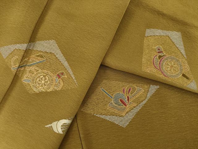 平和屋着物●訪問着　刺繍　玩具文　金銀彩　正絹　逸品　AABI2475ck_7