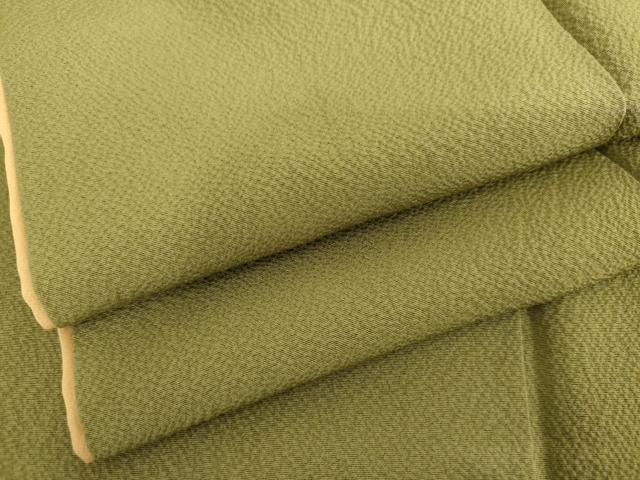 平和屋着物●上質な色無地　青丹色　正絹　逸品　AABI2505cs 29,575円