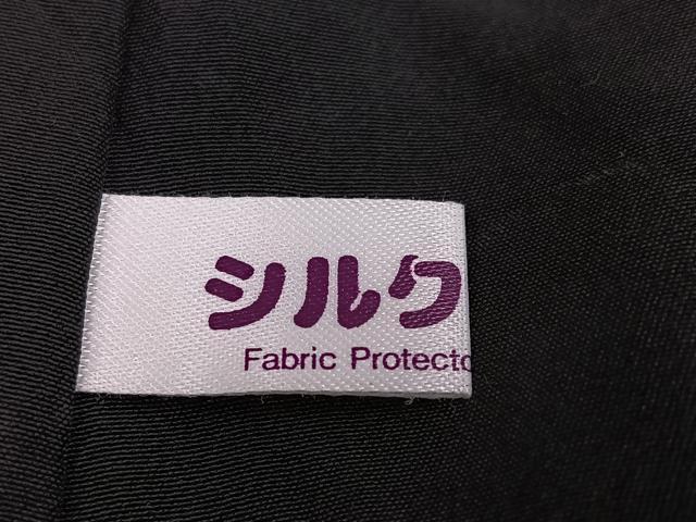 平和屋着物●お召　立波間道　千鳥　黒地　正絹　逸品　AABI2981ph_6