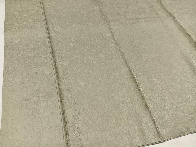 平和屋着物●紋屋井関　色無地　桐竹紋　白橡色　正絹　逸品　AABI3003ph_3
