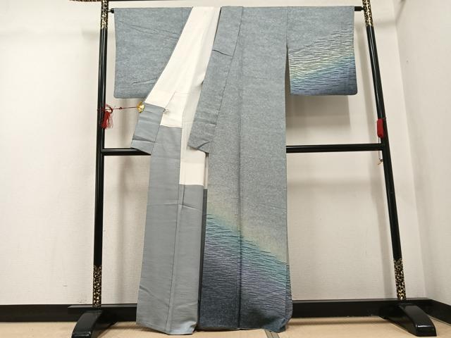 平和屋着物●世界的ファッションデザイナー　山本寛斎　kansaiブランド　訪問着　霞文　暈し染め　正絹　逸品　AABI3006ph 平和屋着物○世界的ファッションデザイナー 山本寛斎 kansaiブランド