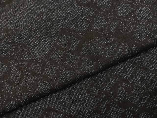 平和屋着物●本場結城紬　重要無形文化財　100亀甲　吉祥文　正絹　逸品　AABI3069ph_4