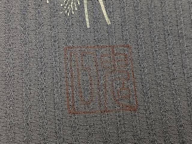 平和屋着物●東京友禅　菅有鬼一　訪問着　手描き　白鷺　金彩　正絹　逸品　未使用　AABI3117ph_6
