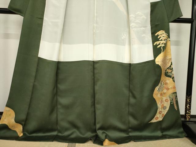 平和屋着物●訪問着　道永雪輪花文　摺り剥がし　金彩　ロング丈　正絹　逸品　AABI4433ck_3