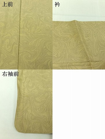 平和屋着物▽上質な小紋　単衣　墨流し文様　正絹　逸品　AABI4608jh_6