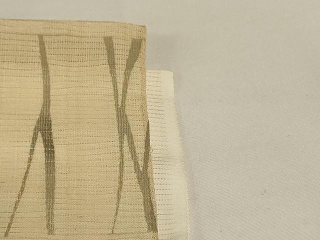 平和屋着物＊夏物　男性　紗紬　幾何学文様　キングサイズ　正絹　逸品　AABI4683jd_6