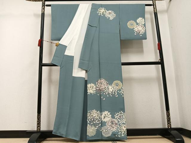 平和屋着物●訪問着　友禅　花尽くし　正絹　逸品　AABI4835ph_1