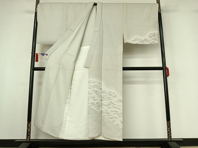 平和屋着物▽男性　訪問着　単衣　作家物　霞文　キングサイズ　正絹　逸品　AABI4963jh 平和屋着物▽男性 訪問着 単衣 作家物 霞文 キングサイズ 正絹 逸品
