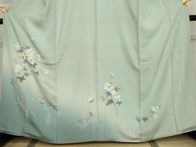 平和屋着物●訪問着　友禅　作家物　飾花文　暈し染め　正絹　逸品　AABI5243cs_2