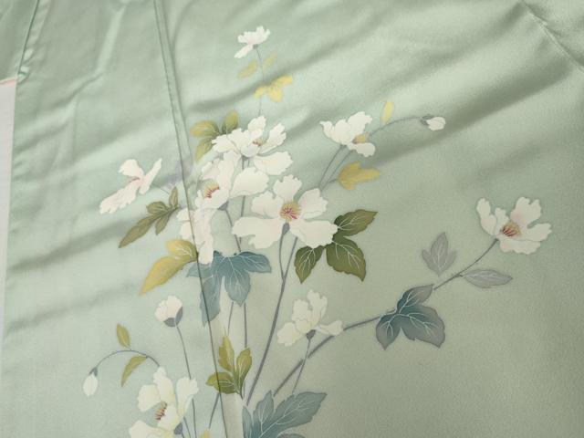 平和屋着物●訪問着　友禅　作家物　飾花文　暈し染め　正絹　逸品　AABI5243cs_3