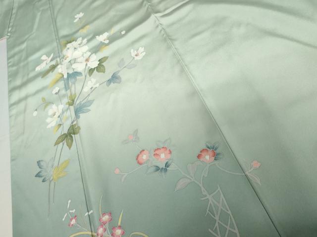 平和屋着物●訪問着　友禅　作家物　飾花文　暈し染め　正絹　逸品　AABI5243cs_4