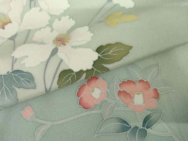 平和屋着物●訪問着　友禅　作家物　飾花文　暈し染め　正絹　逸品　AABI5243cs_5