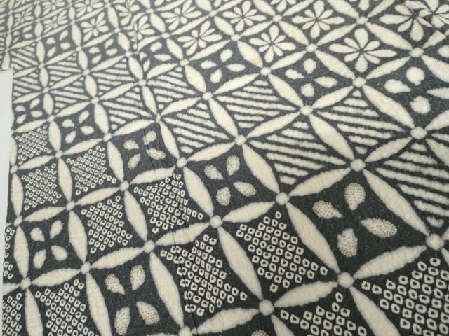 平和屋着物●訪問着　中国三大刺繍　相良刺繍　絞り　七宝花文　暈し染め　金通し地　三越扱い　正絹　逸品　AABI5260cs_3