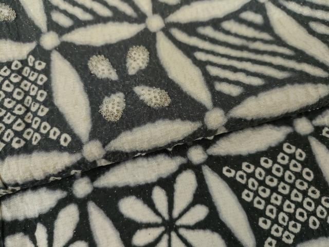 平和屋着物●訪問着　中国三大刺繍　相良刺繍　絞り　七宝花文　暈し染め　金通し地　三越扱い　正絹　逸品　AABI5260cs_5