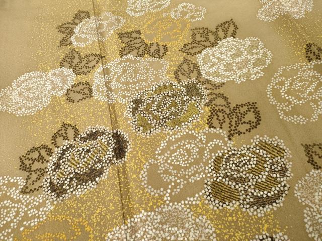 平和屋着物●訪問着　作家物　刺繍　薔薇　金糸　金彩　正絹　逸品　AABI5289ck_3