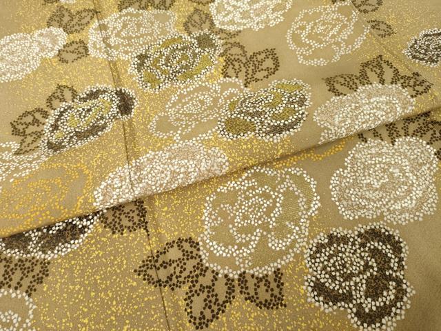 平和屋着物●訪問着　作家物　刺繍　薔薇　金糸　金彩　正絹　逸品　AABI5289ck_4