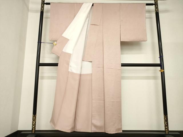 平和屋着物●上質な色無地　梅染色　正絹　逸品　AABI5313ck_2