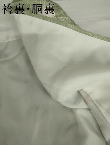 平和屋着物●上質な小紋　絞り　枝花文　金彩　正絹　逸品　未使用　AABI6129cs_6