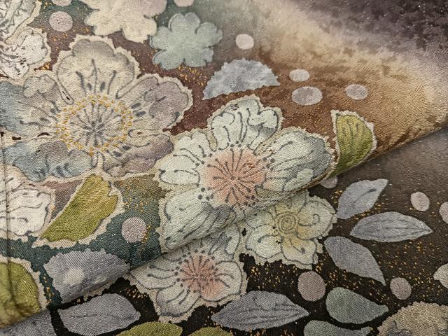 平和屋着物●訪問着　辻が花　暈し染め　金彩　銀通し地　正絹　逸品　AABI6294ph_4