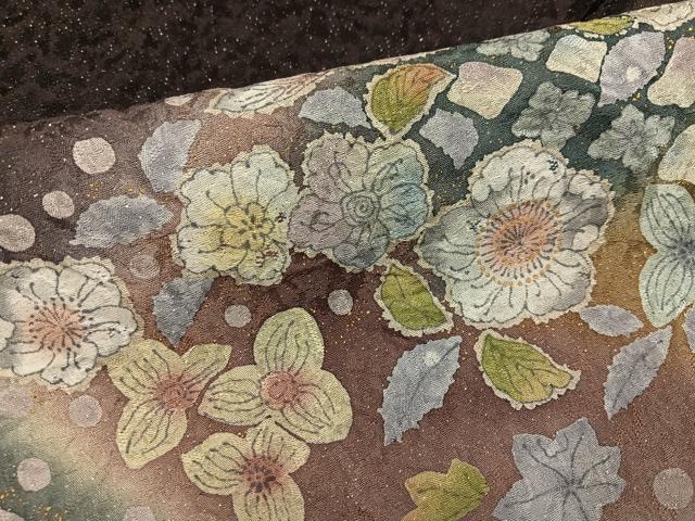 平和屋着物●訪問着　辻が花　暈し染め　金彩　銀通し地　正絹　逸品　AABI6294ph_5