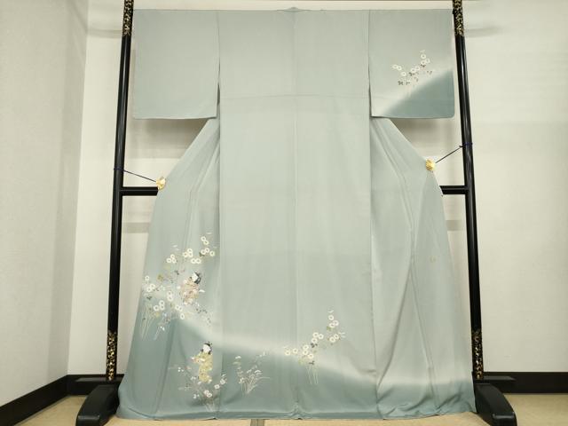 平和屋着物●訪問着　友禅　作家物　童子　暈し染め　ロング丈　正絹　逸品　AABI6848ck 35,490円