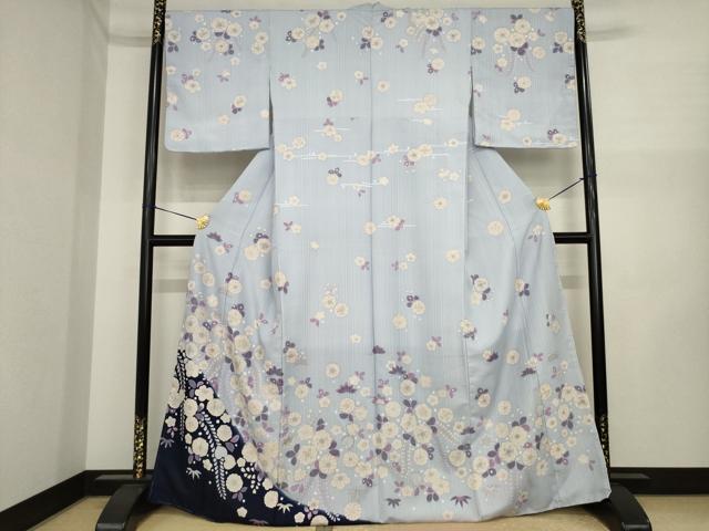 平和屋着物●訪問着　辻が花　洗える着物　未使用　AABI6864ck