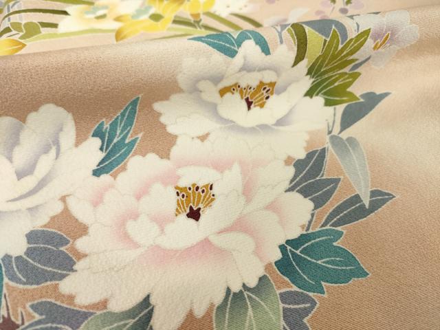 平和屋着物●訪問着　友禅　花丸文　暈し染め　正絹　逸品　AABI6869ck_5