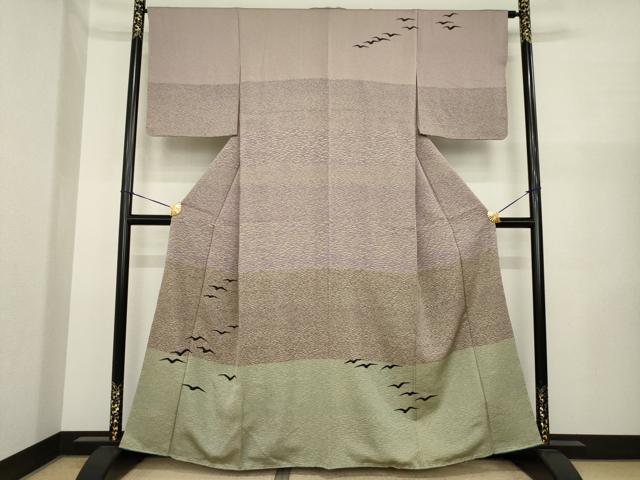 平和屋着物●訪問着　飛鳥文　正絹　逸品　未使用　AABI8164ck