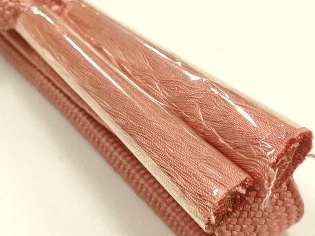 平和屋本店●和装小物　帯締め・帯揚げセット　高麗組 綾出し　草花文　金糸　金彩　暈し染め　正絹　逸品　未使用　AABI8696ay_3