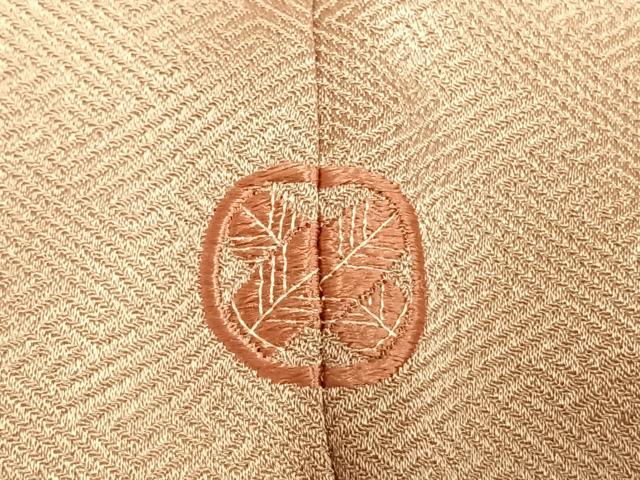 平和屋着物●訪問着　刺繍　草花文　金糸　金彩　正絹　逸品　未使用　AABI9120fy_6
