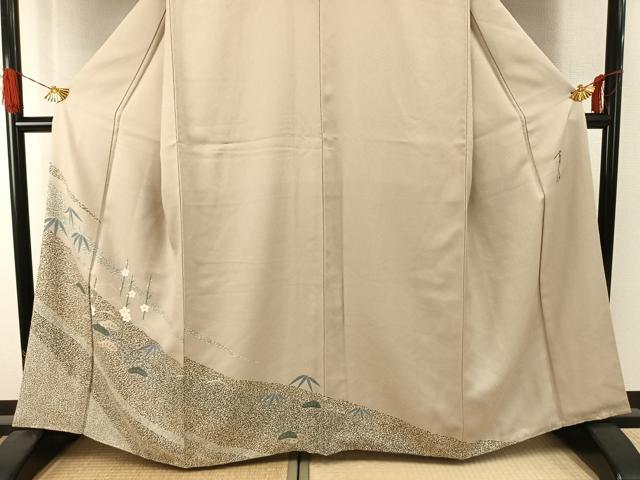 平和屋着物●染色の魔術師　染乃座・大久保玄才　そめのざ玄才　訪問着　松竹梅　金彩　正絹　逸品　AABI9154fy_2