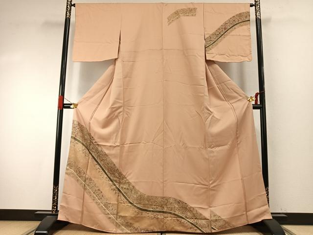 平和屋着物●訪問着　刺繍　花唐草文　金彩　正絹　逸品　AABI9327fy 27,885円