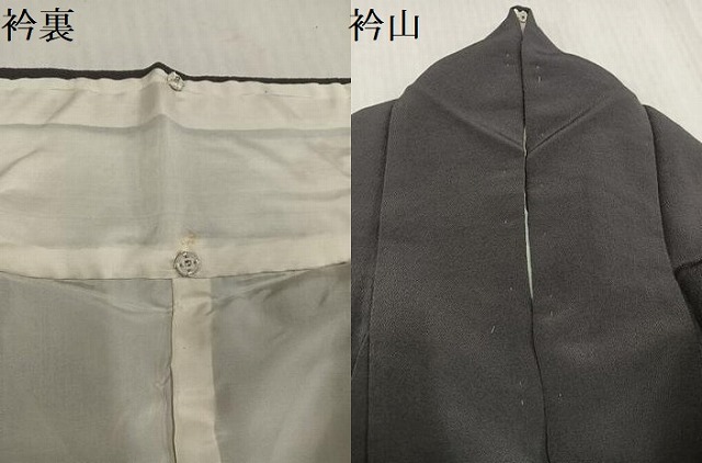 平和屋着物●訪問着　手描き　草花文　金彩　鬼しぼ縮緬　正絹　逸品　AABJ0078ph_6