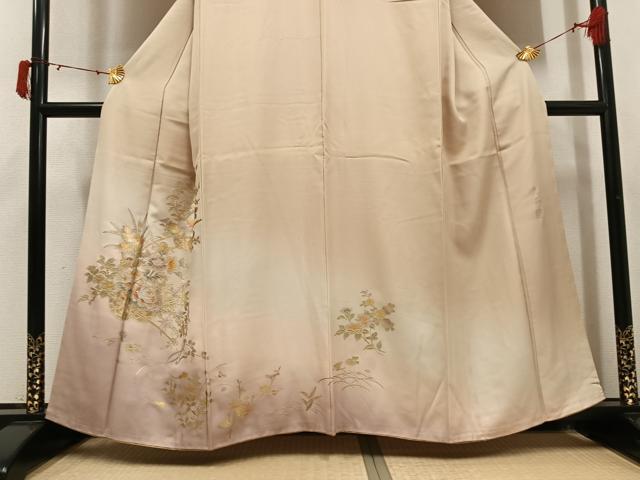 平和屋着物●金彩友禅　卓越技能者・名工・和田光正　訪問着　花車文　暈し染め　金銀彩　正絹　逸品　AABJ0142ph_2