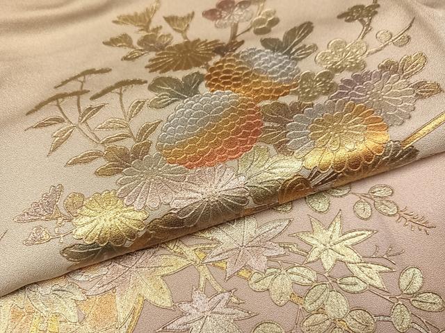 平和屋着物●金彩友禅　卓越技能者・名工・和田光正　訪問着　花車文　暈し染め　金銀彩　正絹　逸品　AABJ0142ph_4